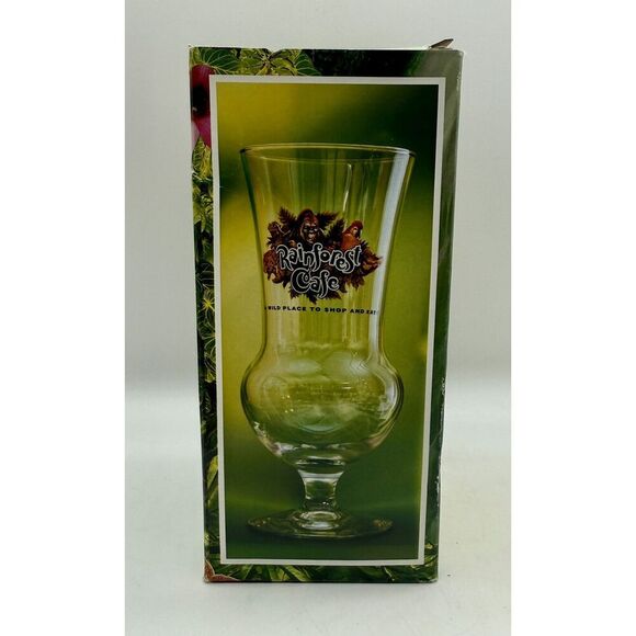 Rainforest Café Niagara‎ Falls Margarita Hurricane Cocktail Souvenir Glass NEW - Picture 3 of 5